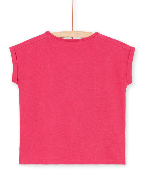 T-shirt rosa e azul com padrão tucano com lantejoulas LANAUTI1 / 21S901P2TMCF507