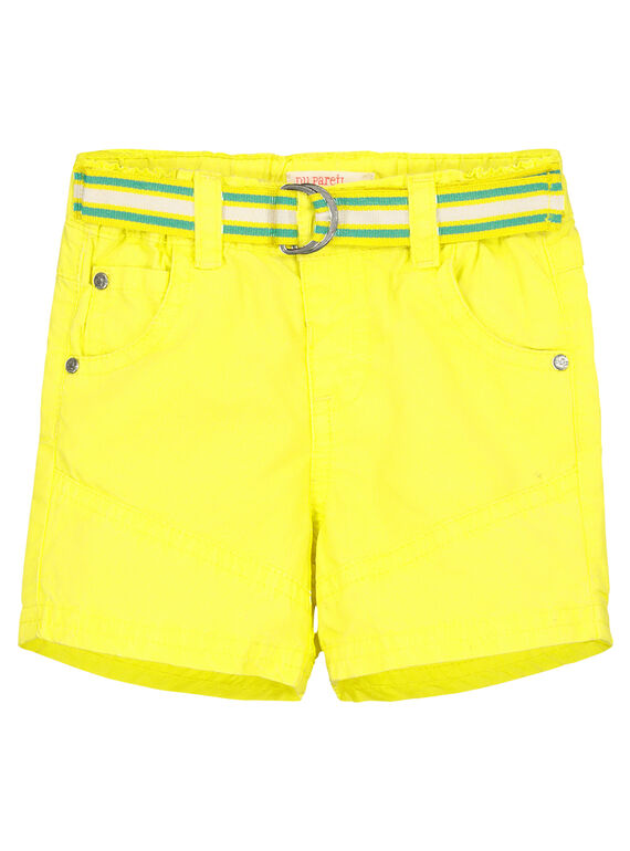 Bermudas amarelo bebé menino FUCABER1 / 19SG10D1BER117