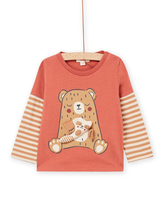 T-shirt com estampado de peluche 3D PUPRATEE2 / 22WG10S1TML408
