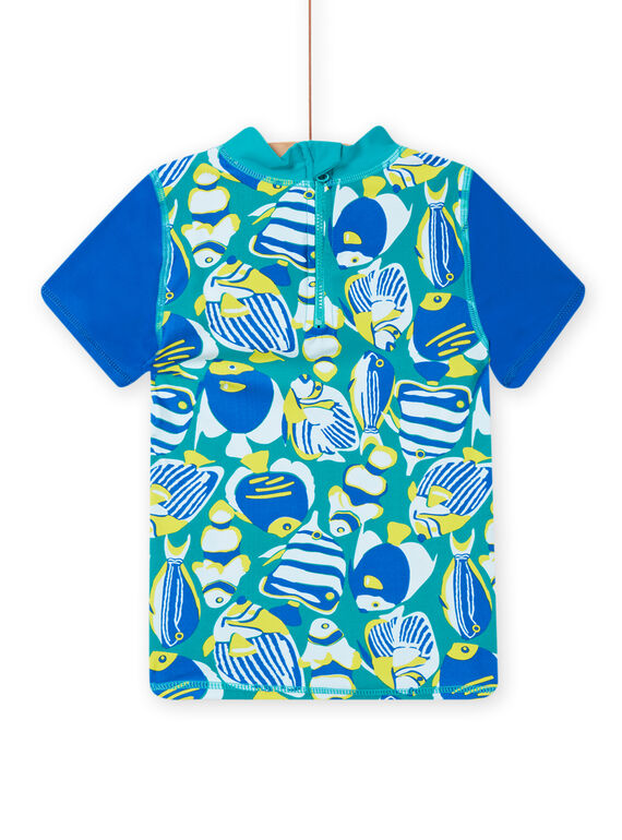 T-shirt anti-UV azul menino NYOMERUVTIPOI / 22SI02L1TUVC242
