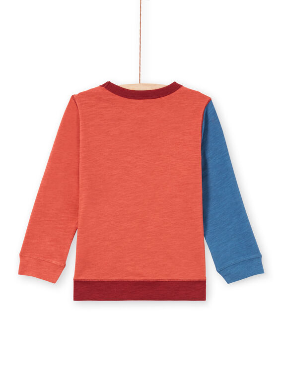 T-shirt vermelho e azul-marinho menino MOPATEE3 / 21W902H1TML719