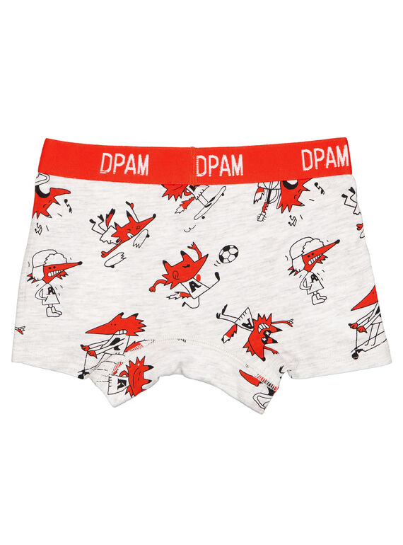 Conjunto de 3 Boxers jersey criança menino GEGOBOXORAN / 19WH12N2BOXC225