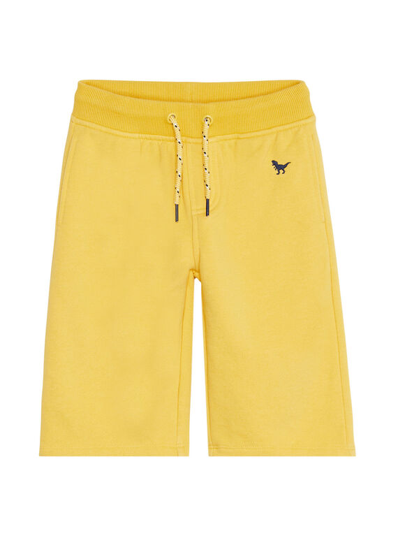 Bermudas moletão menino básico Amarelo JOJOBER2EX / 20S90259D25B116