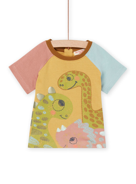 T-shirt de mangas curtas com padrão de dinossauros RUMAGTI1 / 23SG10T1TMCB112