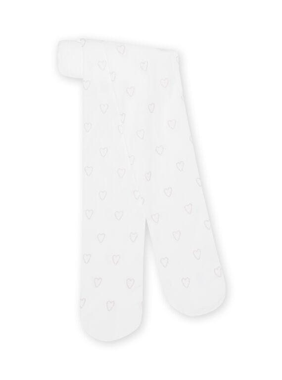 Collants brancos criança menina NYAJOSCOL1 / 22SI0161COL000