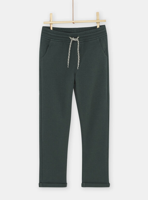 Calças casual verde-escuro menino SOKYOJOG1 / 23W902I1JGBG618