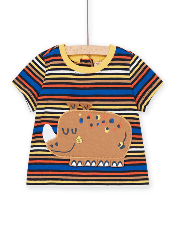 T-shirt multicor com estampado às riscas RUJUNTI2 / 23SG10U1TMCC226