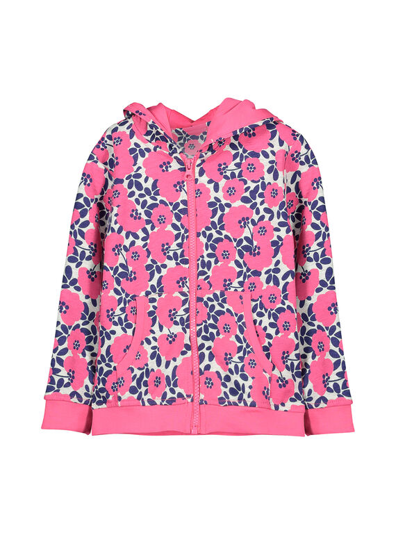 Sweat de fecho zip com capuz menina FAJOHOJOG3 / 19S901Y3D33099