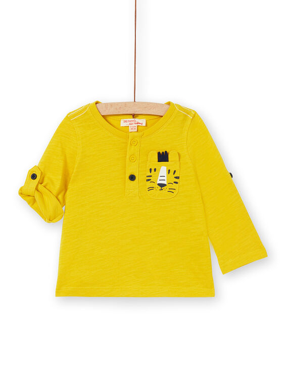 T-shirt amarela bebé menino LUJOTUN3 / 21SG1036TML106