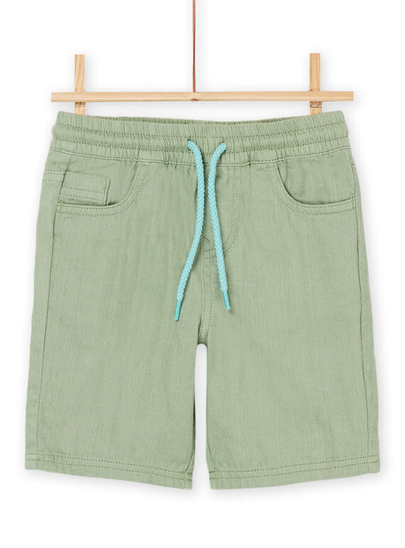 Bermudas verde com cintura elástica ROEXOBER3 / 23S902V2BER633