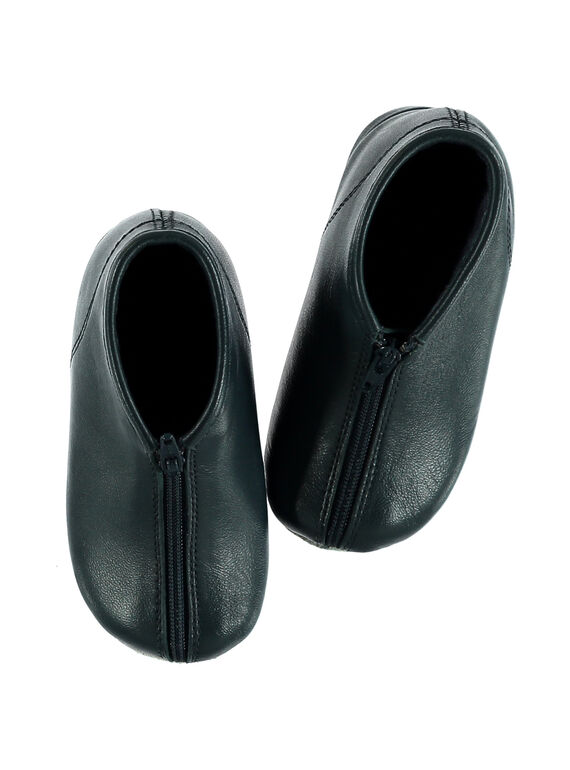 Pantufas botas couro azul-marinho bebé unissexo GBGBOBEBE / 19WK38B1D0A070