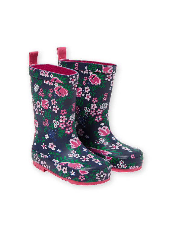 Galochas azul-marinho e rosa menina KFBPFLEUR / 20XK3562D0C010