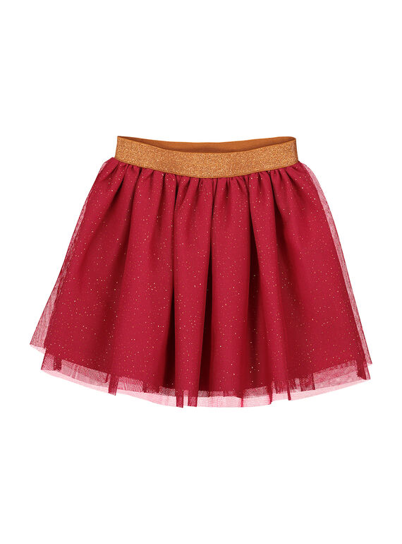 Saia em tule com brilhantes menina FABAJUP2 / 19S90161JUP304