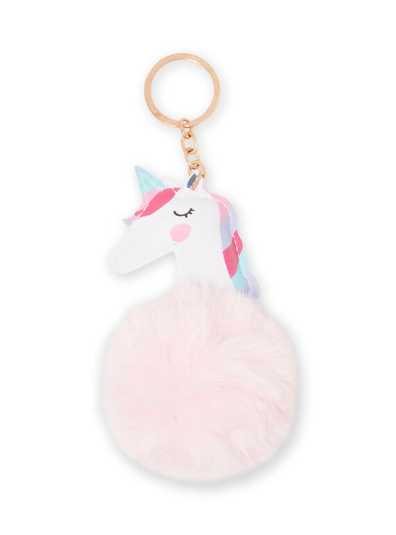 Porta-chaves rosa unicórnio com pompom menina MYACLACLES1 / 21WI01G2D5M321