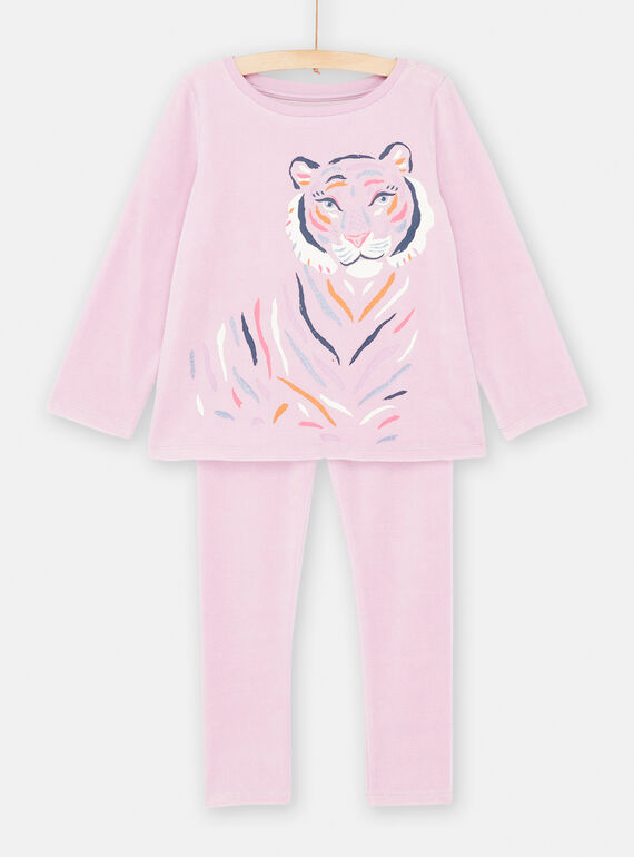 Pijama parma com padrão de tigre para menina SEFAPYJTIG / 23WH1152PYJ320