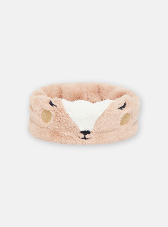 Gola avelã em pelo sintético com padrão de corça para menina SYAJOSNOO6 / 23WI01O4SNO821
