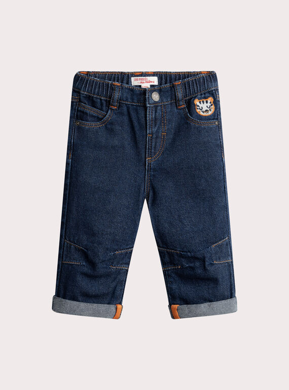 Calças de ganga escuras para bebé menino VUKOJEAN / 24WG1031JEAP274