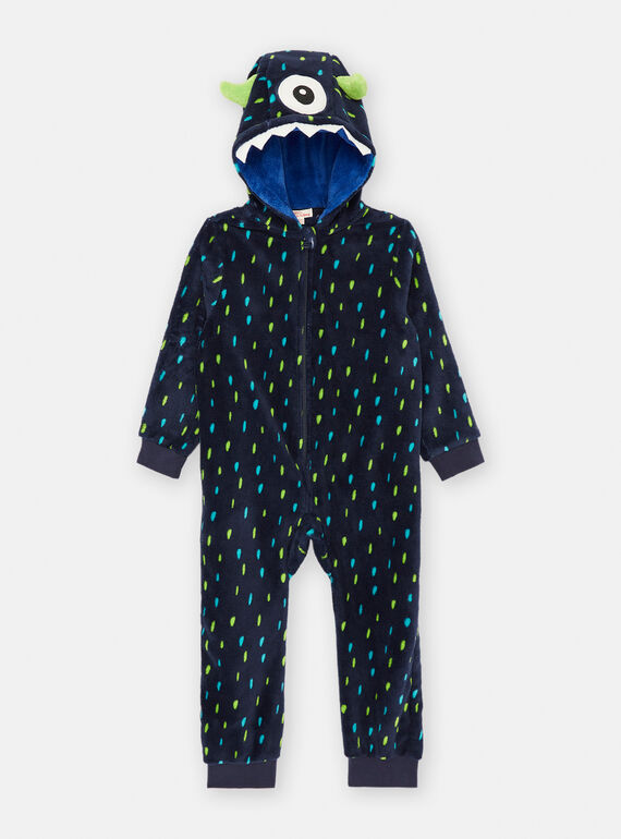 Sobrepijama azul-marinho com estampado às bolas SEGOSURMON / 23WH1252D4F705