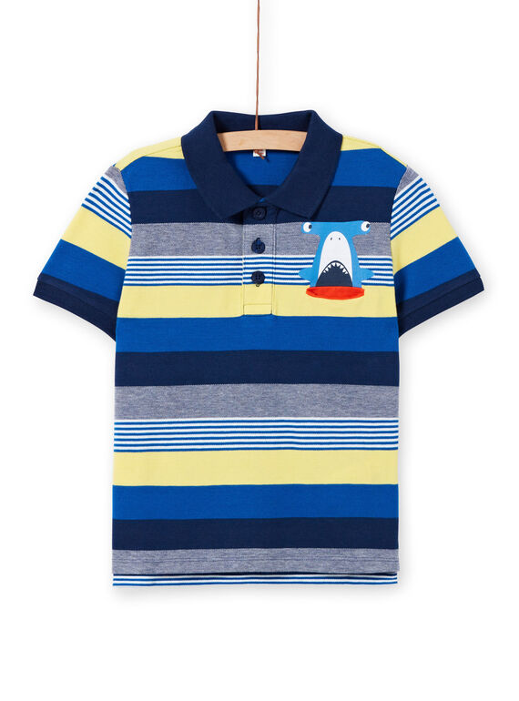 Polo às riscas - Criança menino LONAUPOL / 21S902P1POL070