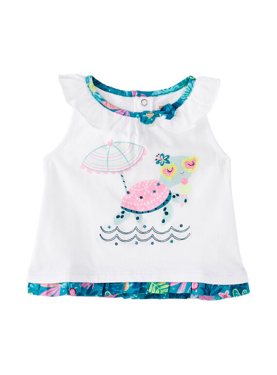 Camisola de alças cru menina JIQUADEB / 20SG09R1DEB000