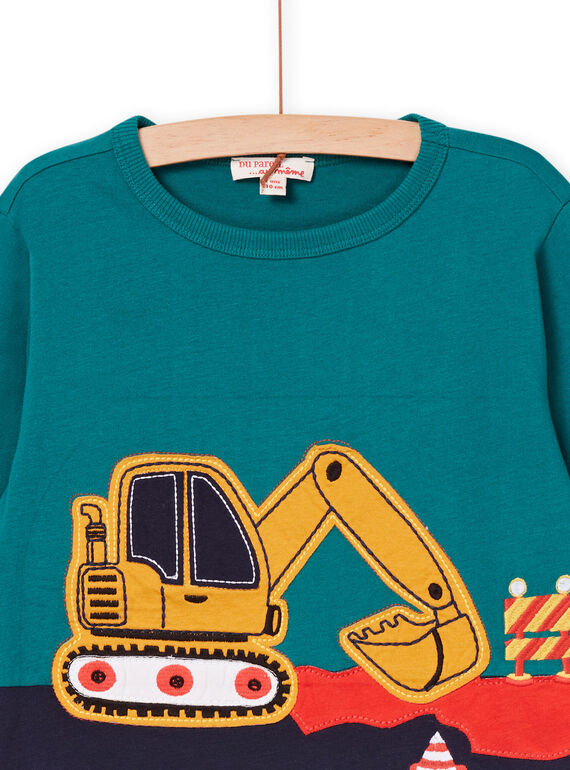 T-shirt de mangas compridas com padrão de dinossauro POPRITEE5 / 22W902P5TML060