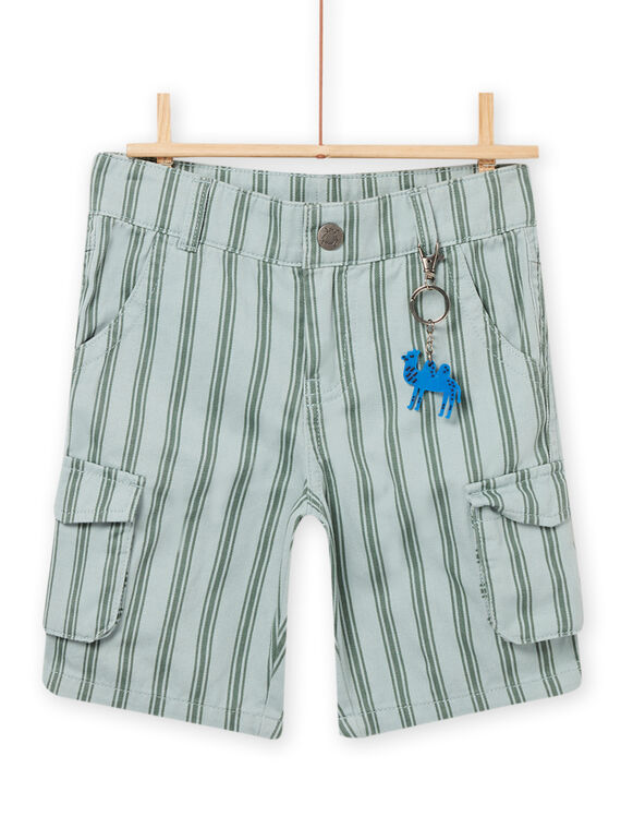 Bermudas verde-água às riscas menino NOSANBER3 / 22S902S3BER614