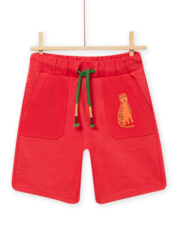 Bermudas vermelhas menino NOFLABER2 / 22S902R1BERF517
