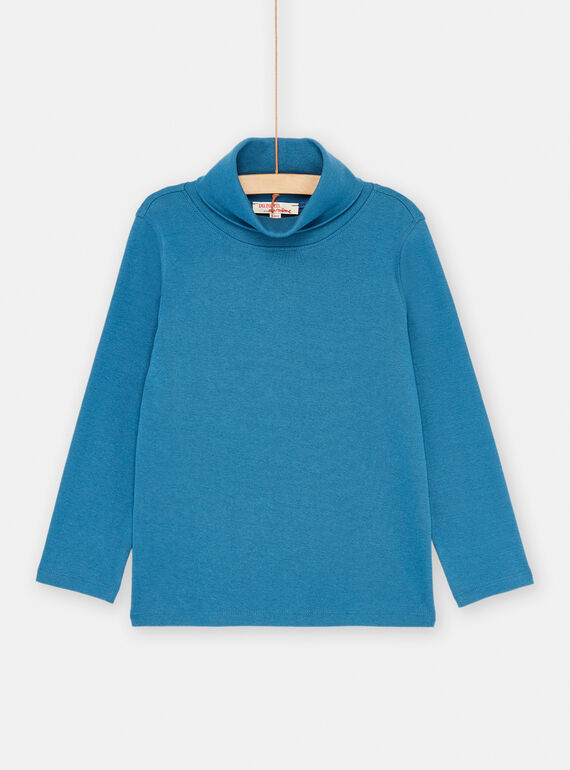 Camisola interior azul de França lisa para menino SOJOSOUP1 / 23W902N1SPLC226