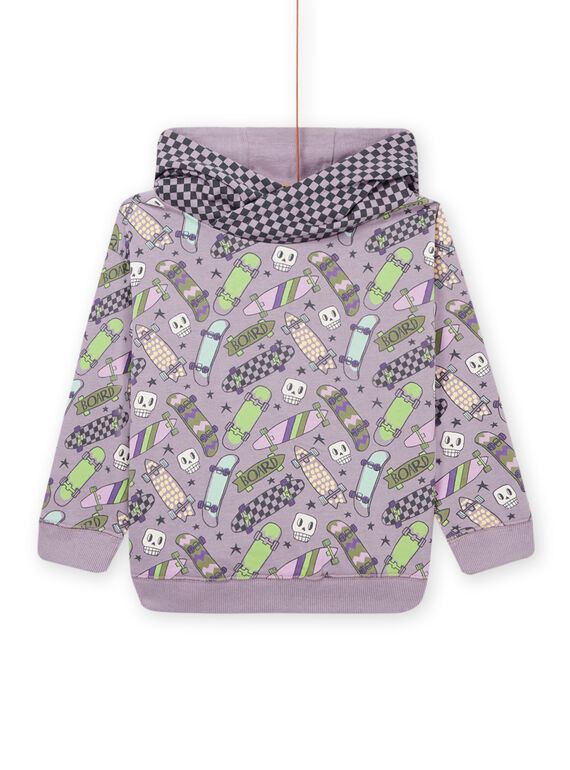 Sweat com capuz e estampado de skate e aos quadrados POKASWE / 22W902L1SWE320