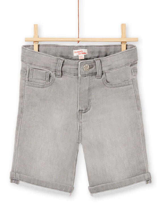 Bermudas de ganga cinzento bebé menino LOTERBER4 / 21S902V2BERK004