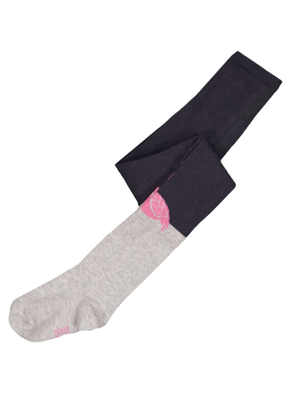 Collants com padrões nos joelhos GYABLACOL2 / 19WI01S1COLJ912