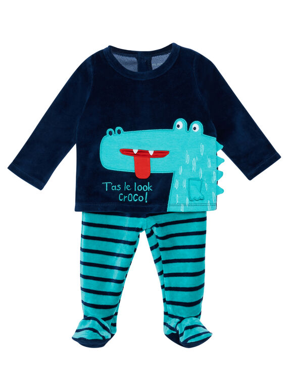 Pijama bebé menino de veludo JEGAPYJCRO / 20SH14C1PYJ720