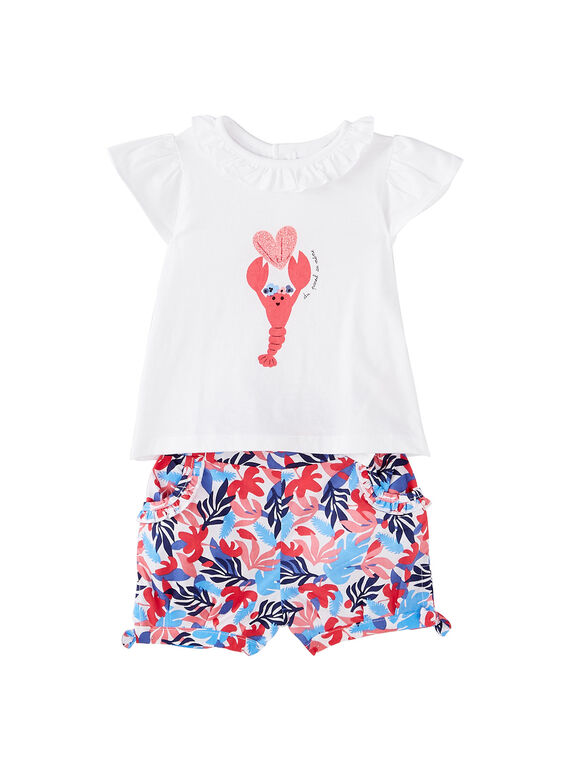 Conjunto calções e t-shirt bebé menina JICEAENS / 20SG09N3ENS000