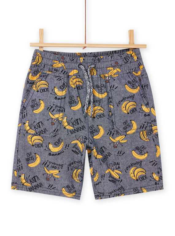 Bermudas cinzento com estampado de bananas ROSUMBER4 / 23S902Y2BER721