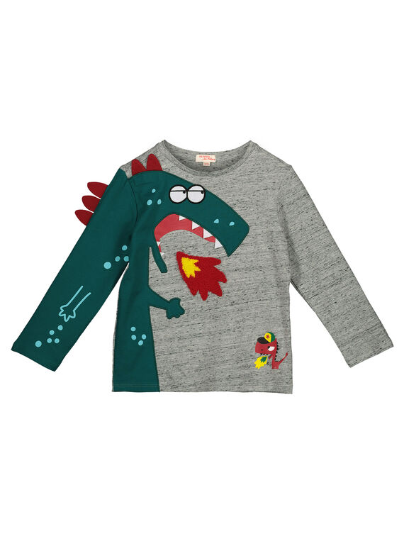 T-shirt Mangas Compridas Dragão GOVETEE / 19W90221TML927