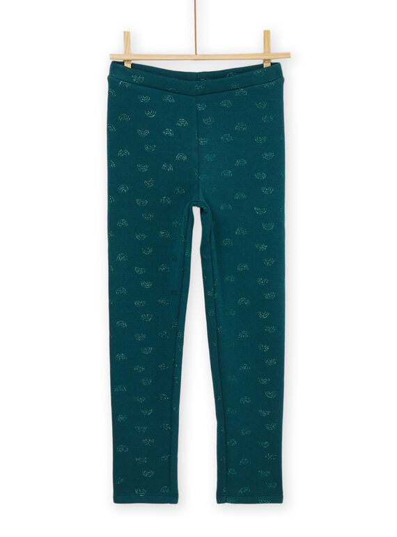 Leggings com estampado de arco-íris verde PAJOLEG4 / 22W901C7PANG633