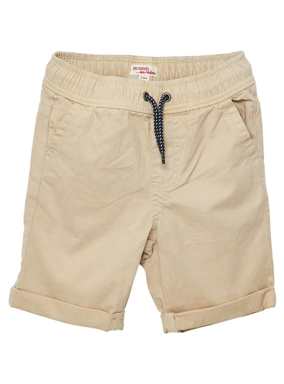 Bermudas menino liso bege JOJOBERMU6 / 20S902T4D25808