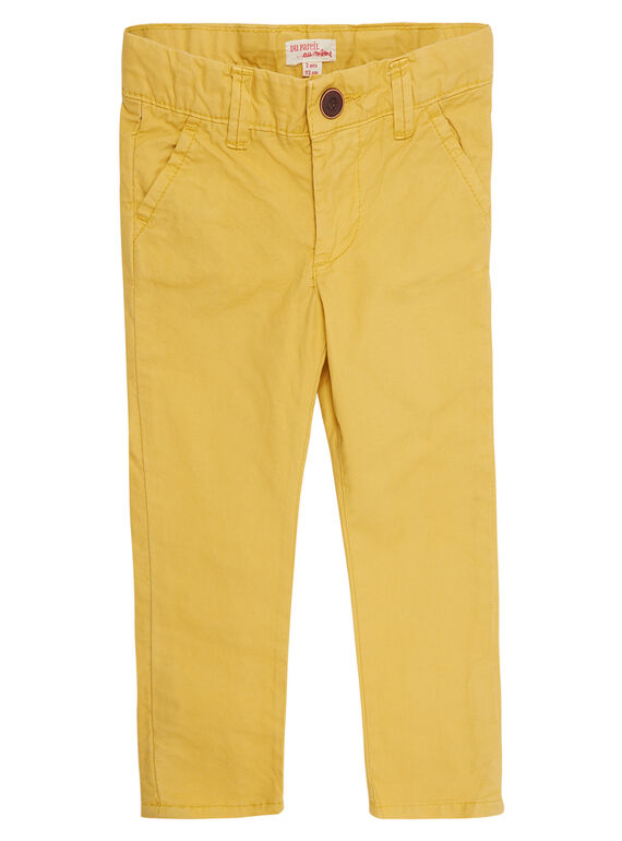 Calças chino menino amarelo JOJOPACHI4 / 20S90243D2BB116