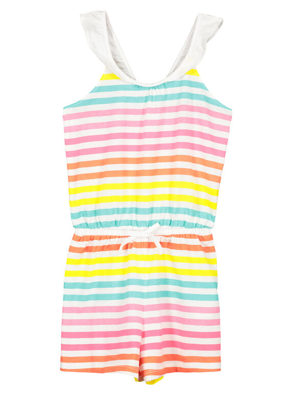 Macacão calções riscas menina FAPLACOMB1 / 19S901P2CBL099