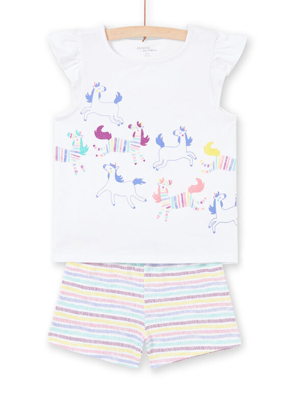 Pijama calções unicórnios menina MEFAPYJRAY / 21WH1131PYJ000