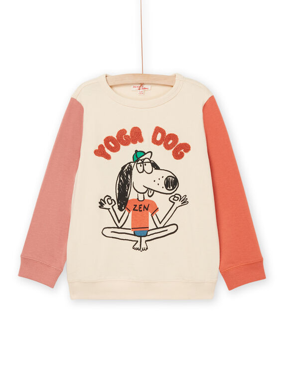 T-shirt com padrão de cão ioga RODAYTEE2 / 23S902M2TMLA002