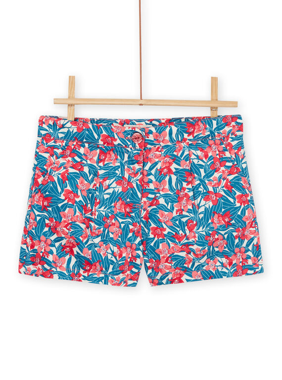 Calções azul e rosa com estampado florido RABLESHORT / 23S90131SHO001