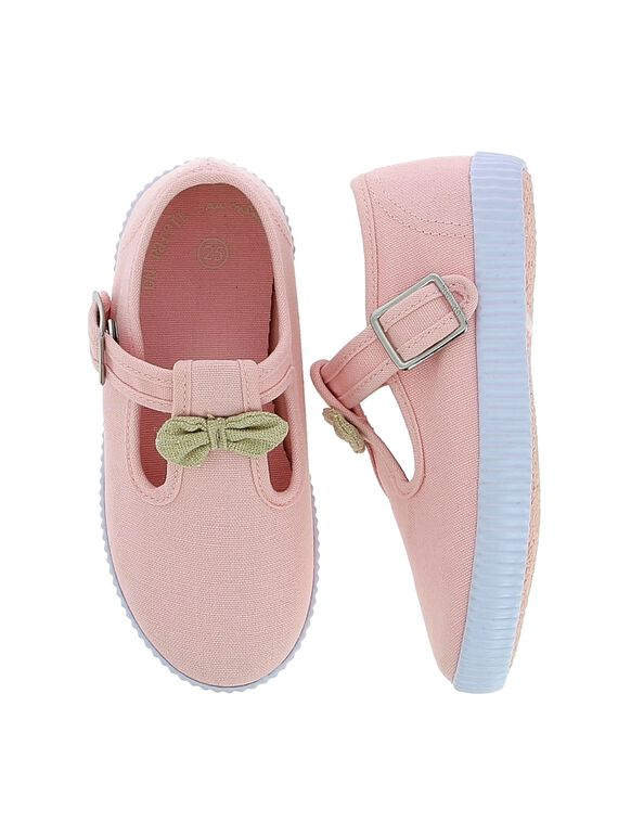 Baby girls' canvas T-bar shoes CBFSALCERE / 18SK37O2D17030