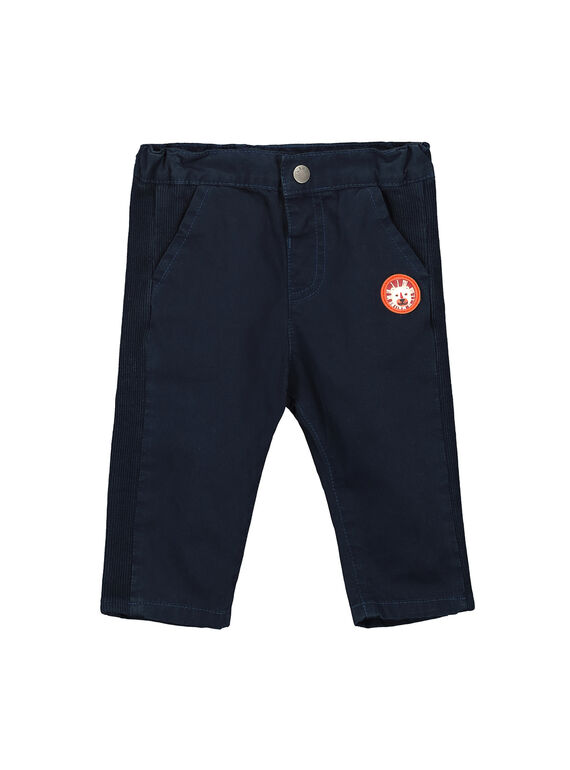 Calças azul-marinho bebé menino FUBAPAN3 / 19SG1063PAN717