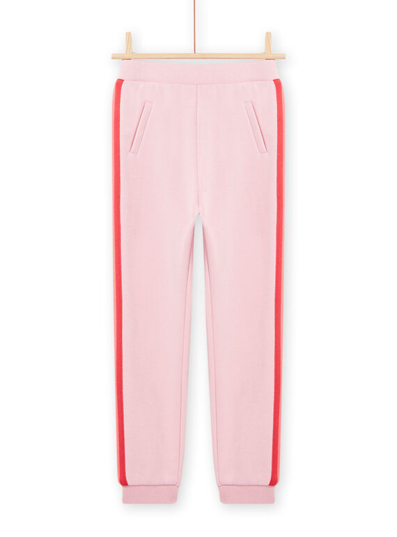 Calças forradas rosa às riscas com purpurinas menina NAVIPANT2 / 22S901M2PAND326