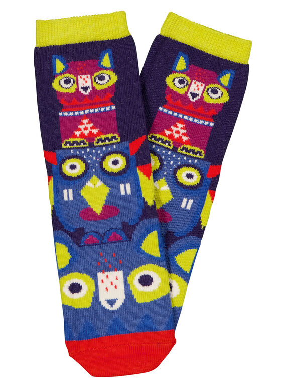 Meias padrão “totem” multicor GYOVIOCHO / 19WI02R1SOQC204