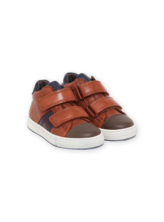 Sapatilhas camel em couro menino MOBASNEWTAN / 21XK3674D3F804