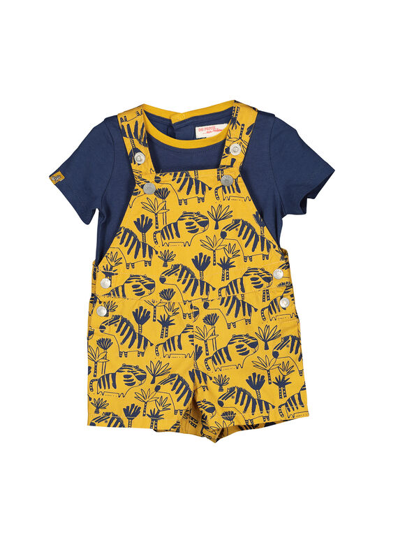 Conjunto jardineiras t-shirt bebé menino FUBAENS / 19SG1061ENS107