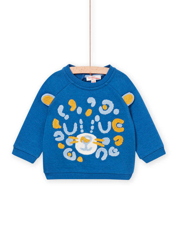 Sweat com estampado em bordado bouclette PUCISWE / 22WG10M1SWE702