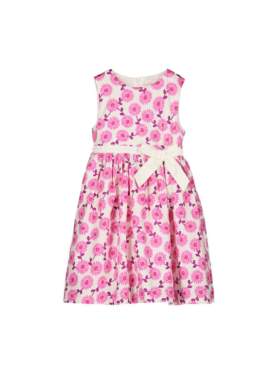 Vestido estampado florido menina FAROROB4 / 19S901S4ROB099